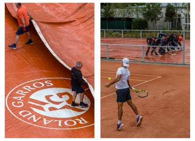 Pluie sur Roland Garros